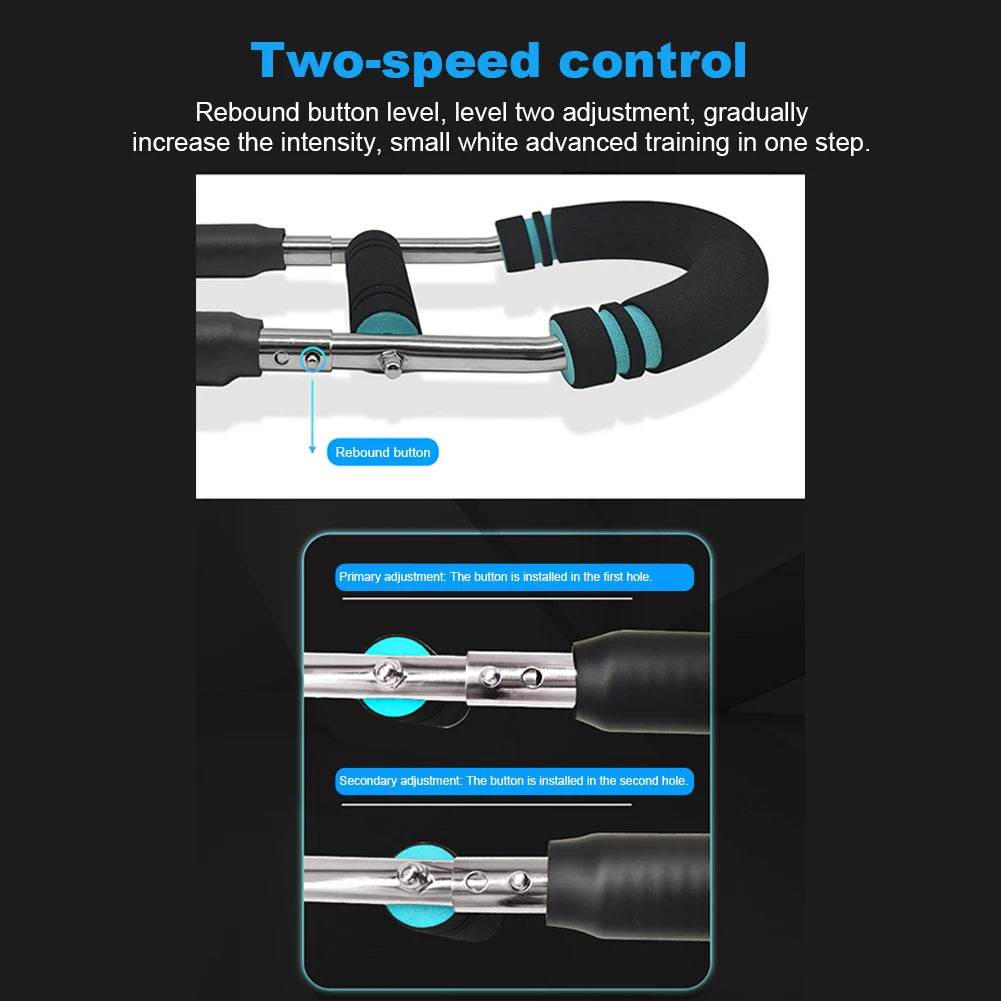 Wrist Strength Trainer Adjustable U-Shaped Arm Trainer Home Fitness Chest Expander Twister Arm Exerciser Hand Gripper Strengths