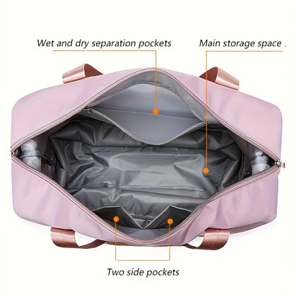 Chic Weekend Warrior: Durable, Stylish Duffel with Cosmetic Bag - Ideal Carry-On & Quick Trip Companion
