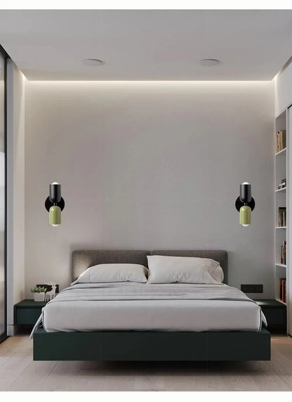 Nordic LED Wall Lamps Modern Minimalist Cream Double Head Lights For Living Room Bedroom Bedside Study Indoor Decoration Fixture