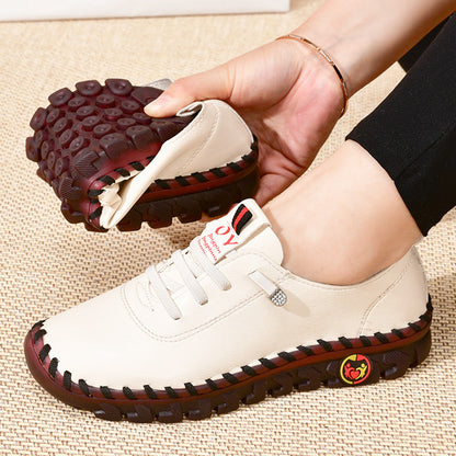 Comfortable Chic - Women's Oxfords - Handmade, Breathable, Lightweight, Non Slip, Lace Up, Slip On, Soft Insoles, Easy Walking Shoes for Everyday Wear